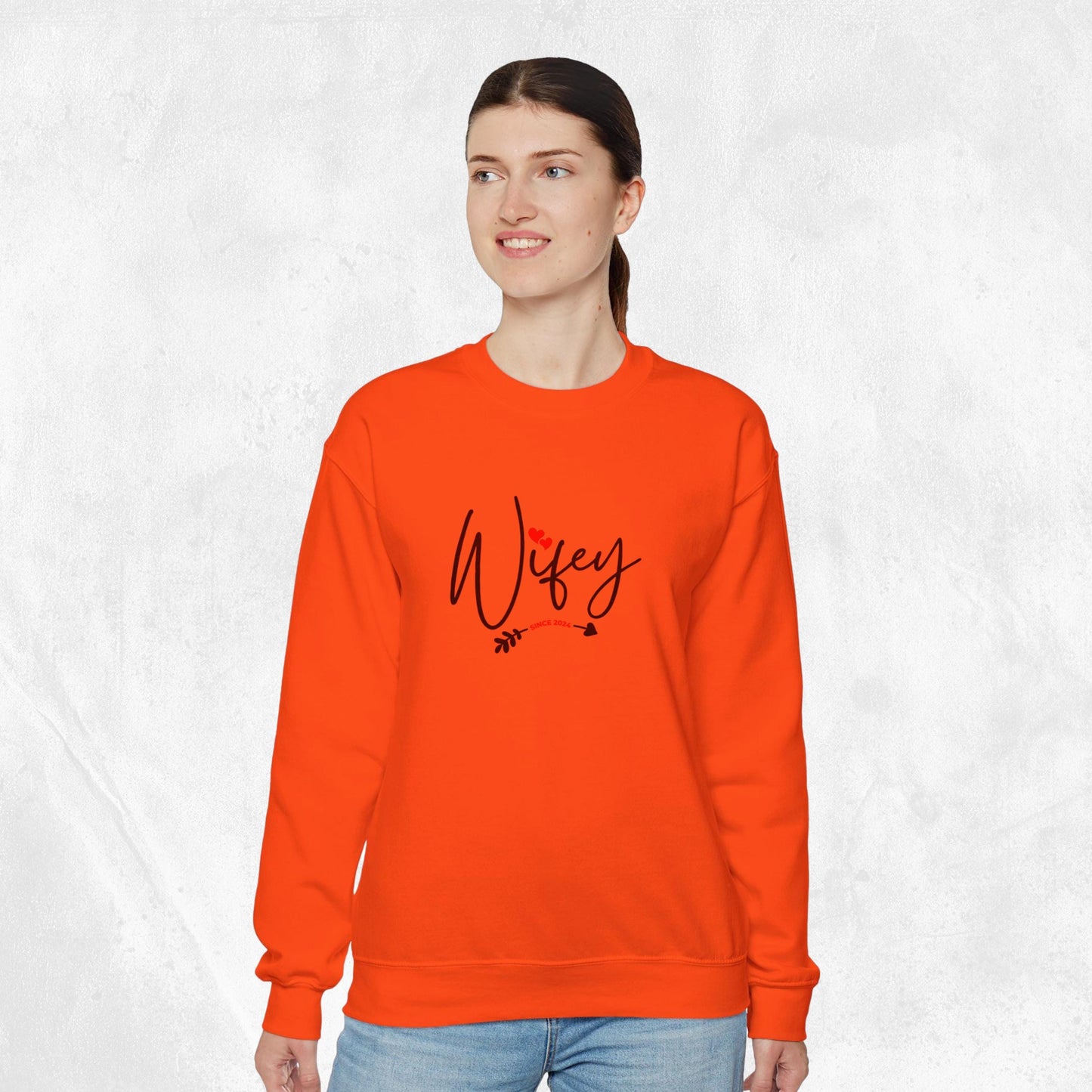 Personalized Wifey Sweatshirt | Perfect Wedding, Honeymoon, or Bachelorette Party Gift for the New Wife | honeymoon presents