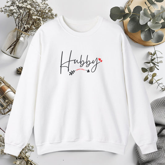 Personalized Hubby Sweatshirt | Perfect Wedding, Honeymoon, or Bachelor Party Gift for the New Husband | honeymoon presents