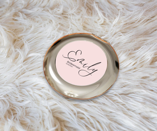 Customized Compact Mirror | Gifts for Bridesmaid Proposal & Best Friend's Birthday |Custom Gift for Women | gifts personabled