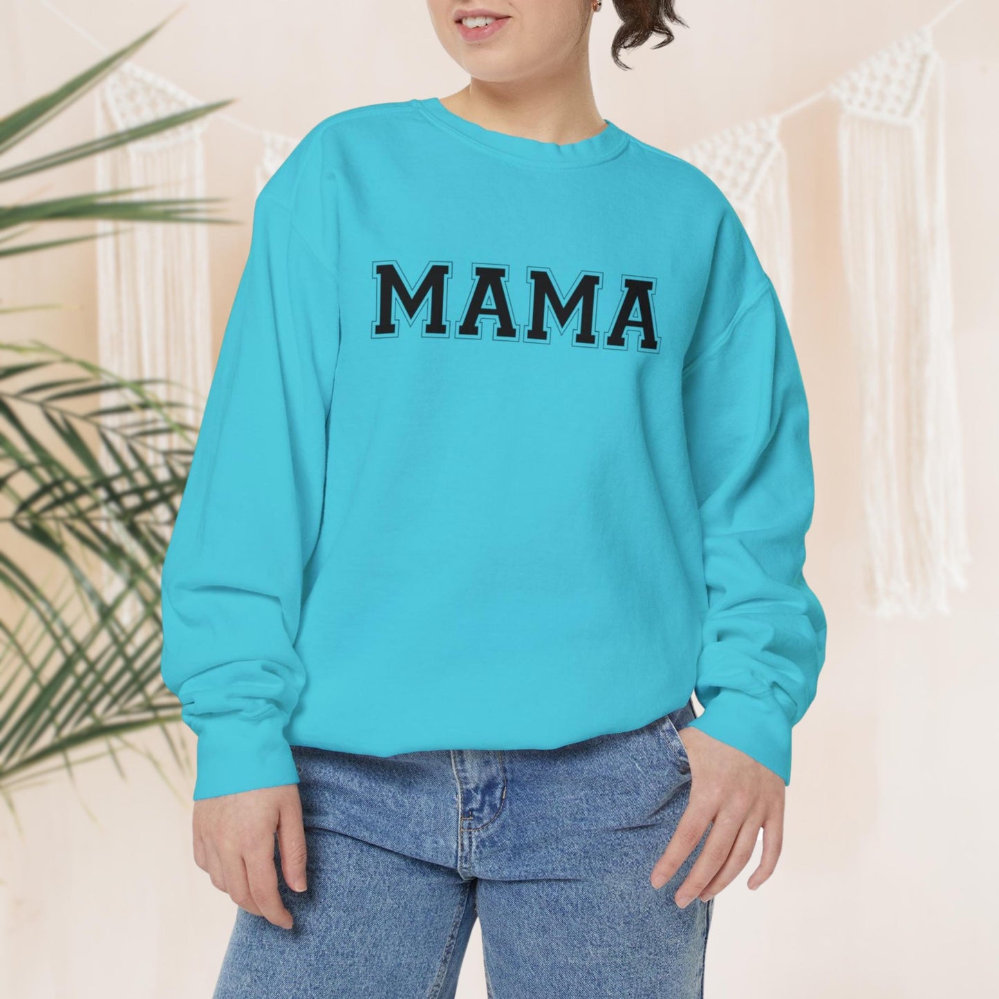 Mama Sweatshirt | Custom Names on Sleeve | Perfect Mother's Day & Birthday Gift for Moms