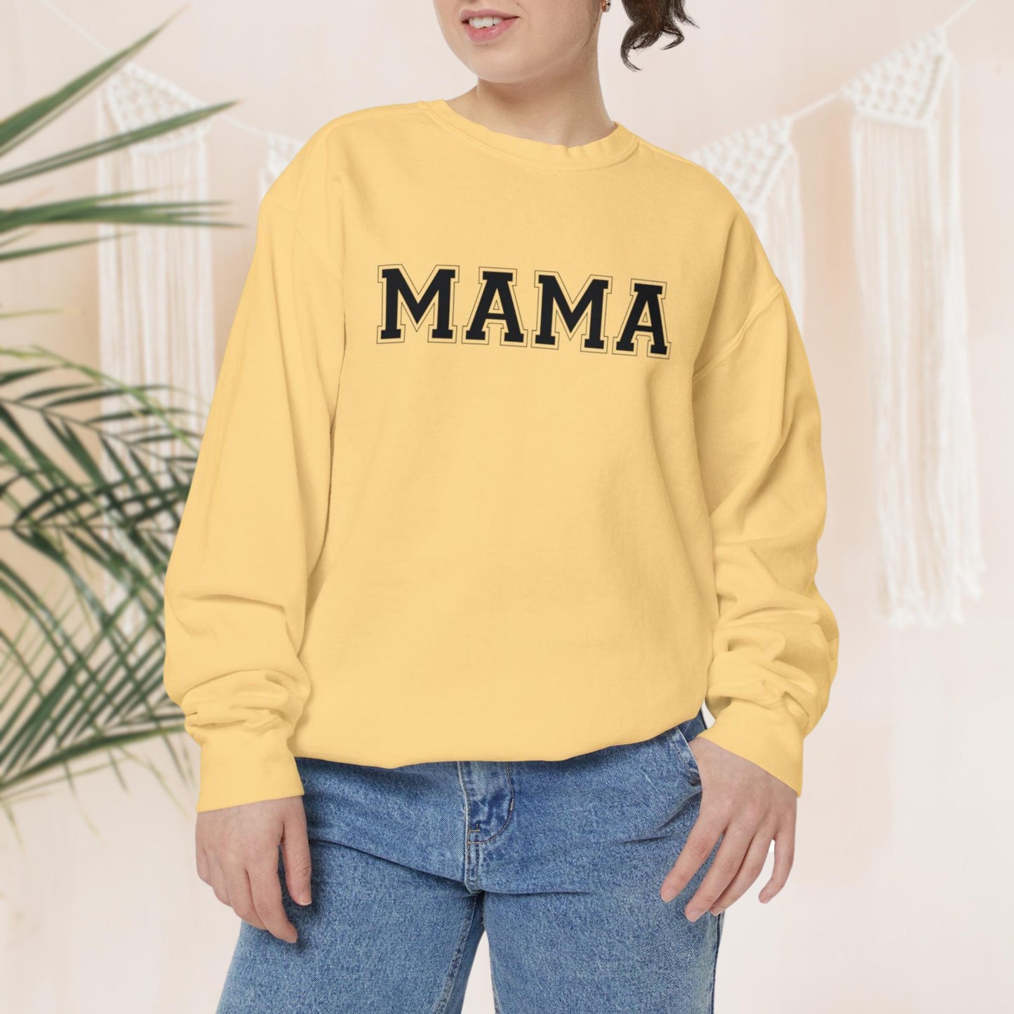 Mama Sweatshirt | Custom Names on Sleeve | Perfect Mother's Day & Birthday Gift for Moms