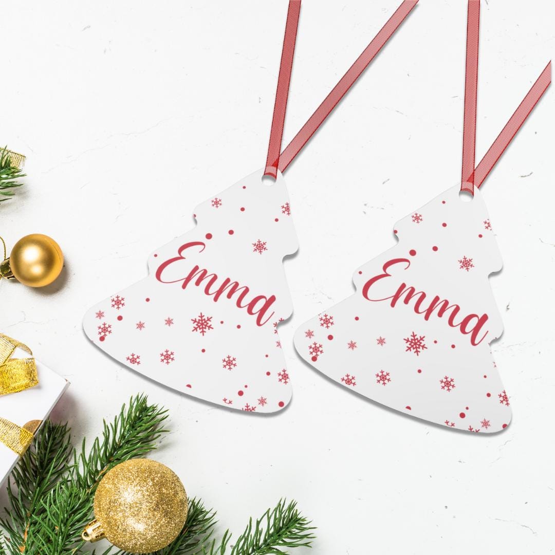 Customizable Metal Ornaments for Any Occasion | Personalized Name Ornaments | Name Customs