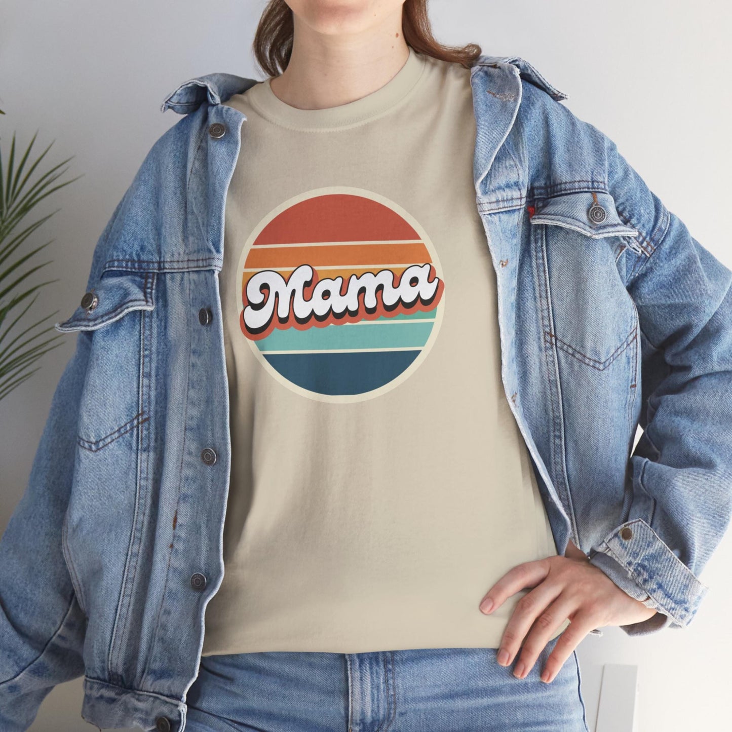 Cute Retro T-Shirt | | Personalized & Cute Comfort Colors | Minimal Mama Shirt | Pregnancy Announcement | Momful Gift | Mom Birthday Gift