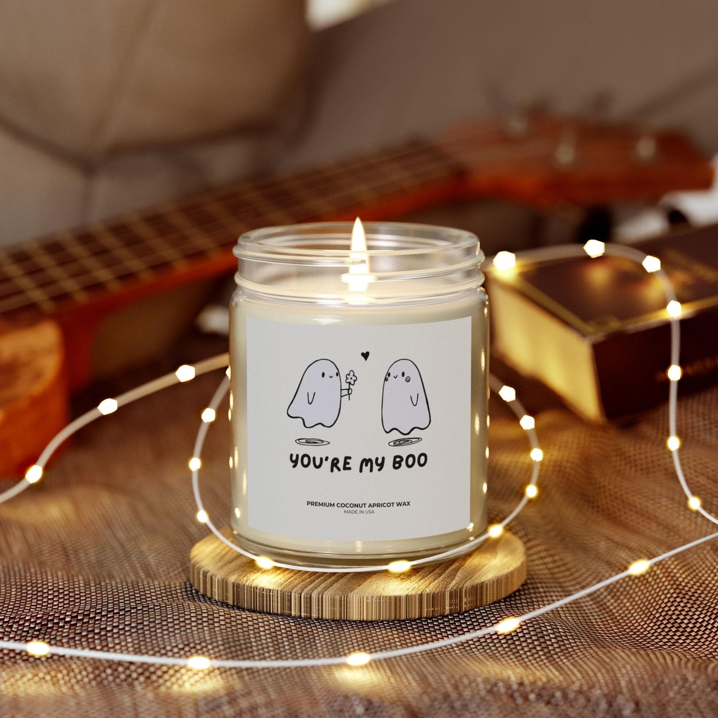 Cute Halloween Gift | Pumpkin Spice Candle | Gift for Girlfriend | Halloweening Giftful | You're My Boo Cute Halloween Candles