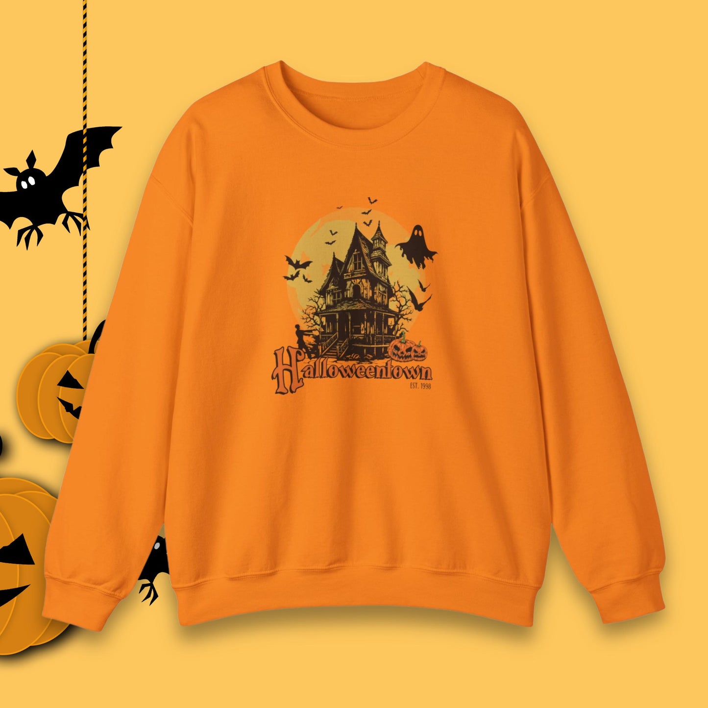 Cozy Retro Halloweentown Est 1998 Crewneck Sweatshirt | Halloweentown University | Fall Sweatshirt | Halloween Sweatshirt | Halloweenful