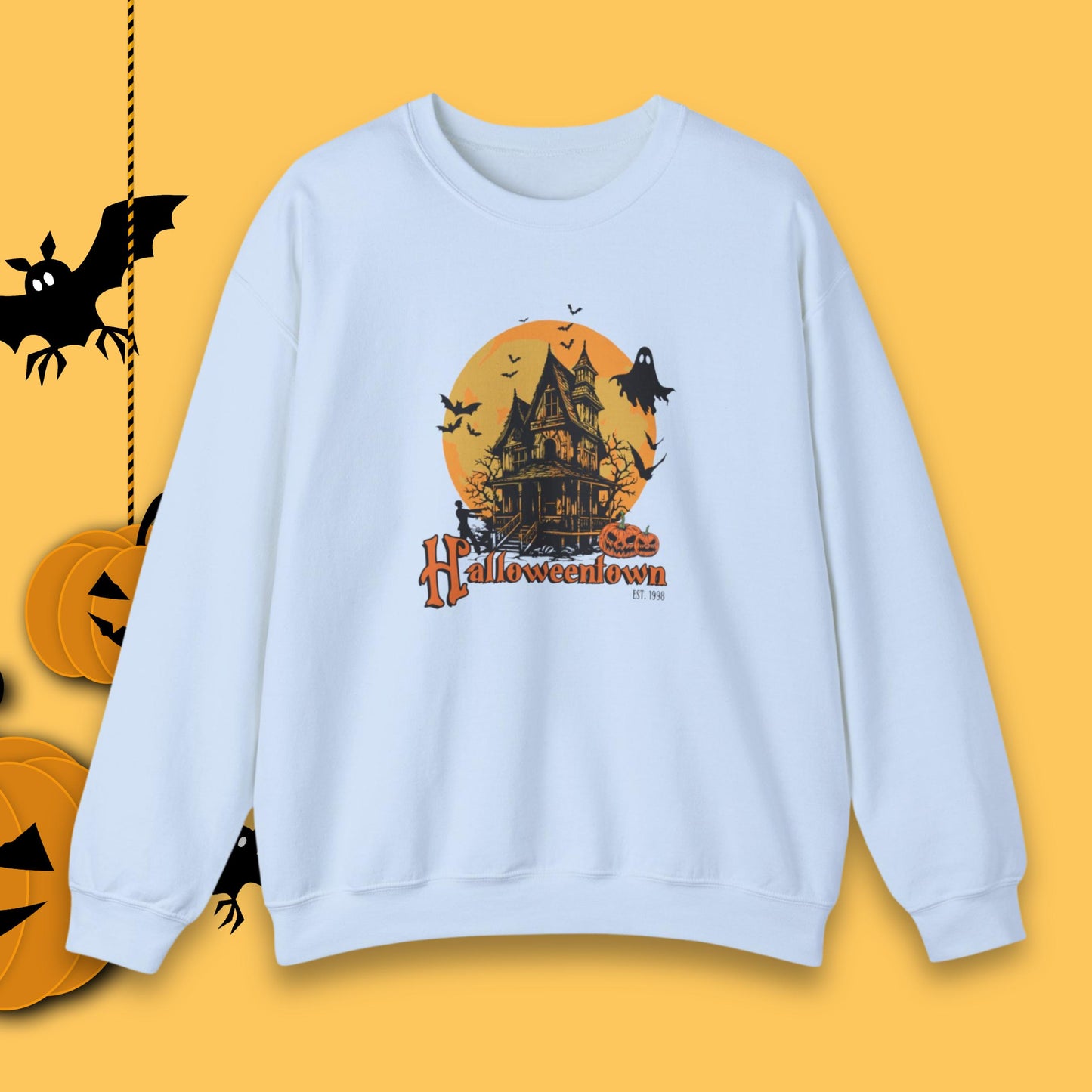 Cozy Retro Halloweentown Est 1998 Crewneck Sweatshirt | Halloweentown University | Fall Sweatshirt | Halloween Sweatshirt | Halloweenful