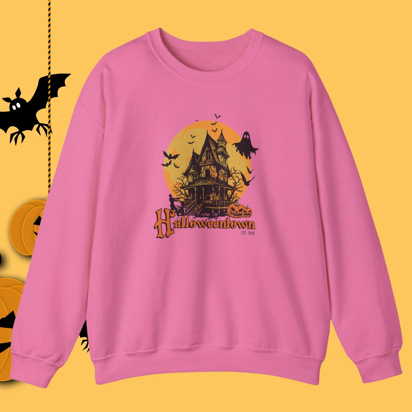 Cozy Retro Halloweentown Est 1998 Crewneck Sweatshirt | Halloweentown University | Fall Sweatshirt | Halloween Sweatshirt | Halloweenful