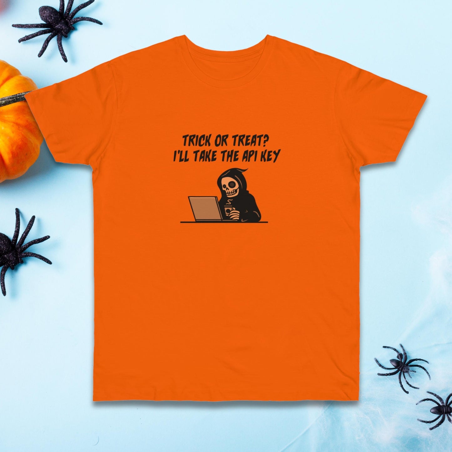 Trick or Treat? I will Take the API Key | Ultra-Soft Single Jersey T-Shirt for Software Developers