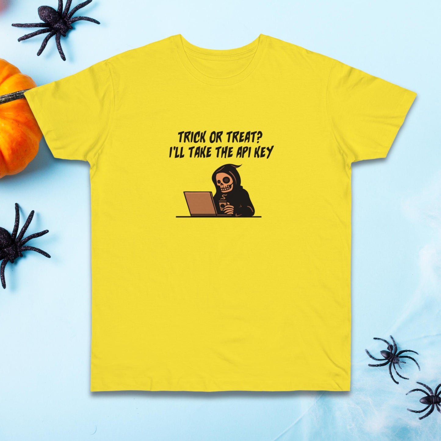 Trick or Treat? I will Take the API Key | Ultra-Soft Single Jersey T-Shirt for Software Developers