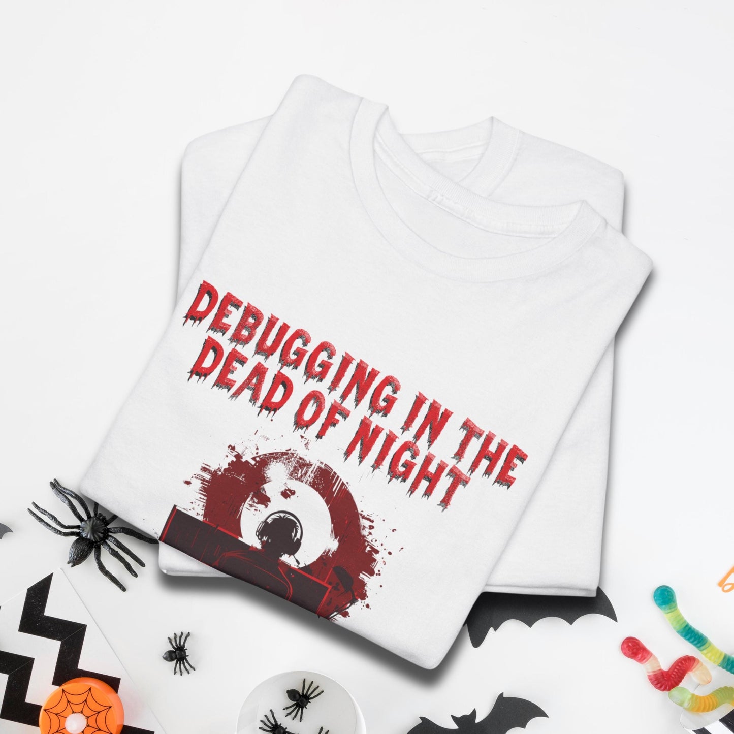 Debugging in the Dead of Night - Unisex Heavy Cotton Tee