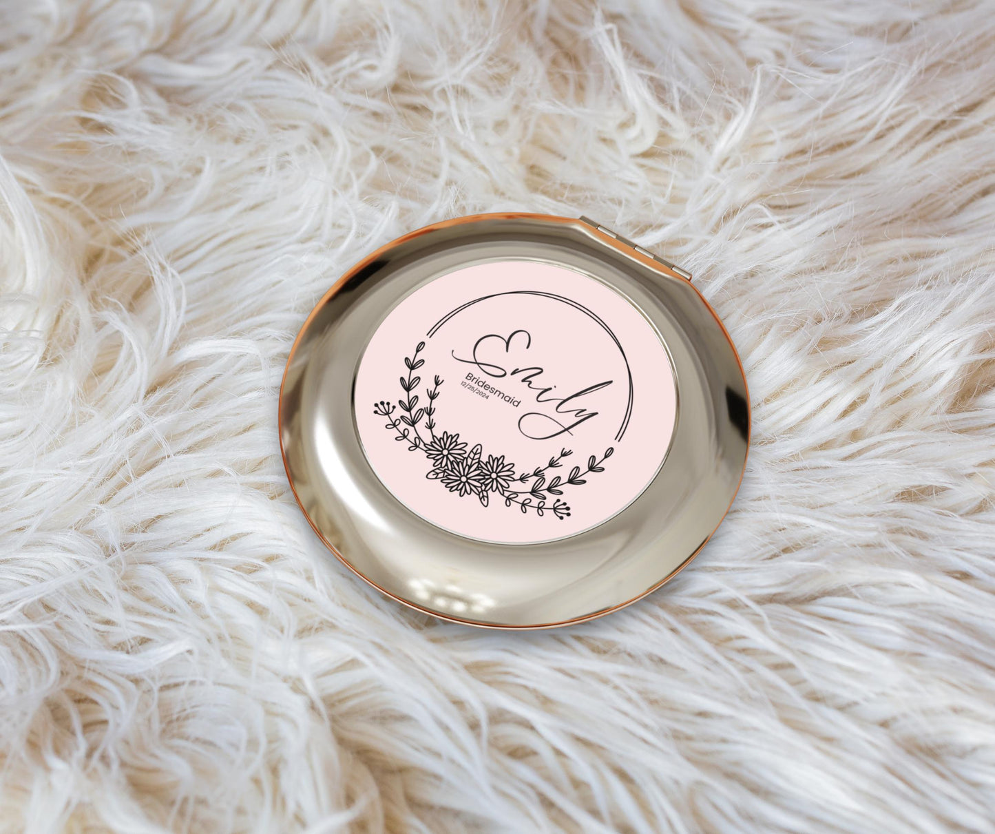 Customized Compact Mirror | Gifts for Bridesmaid Proposal & Best Friend's Birthday |Custom Gift for Women | gifts personabled