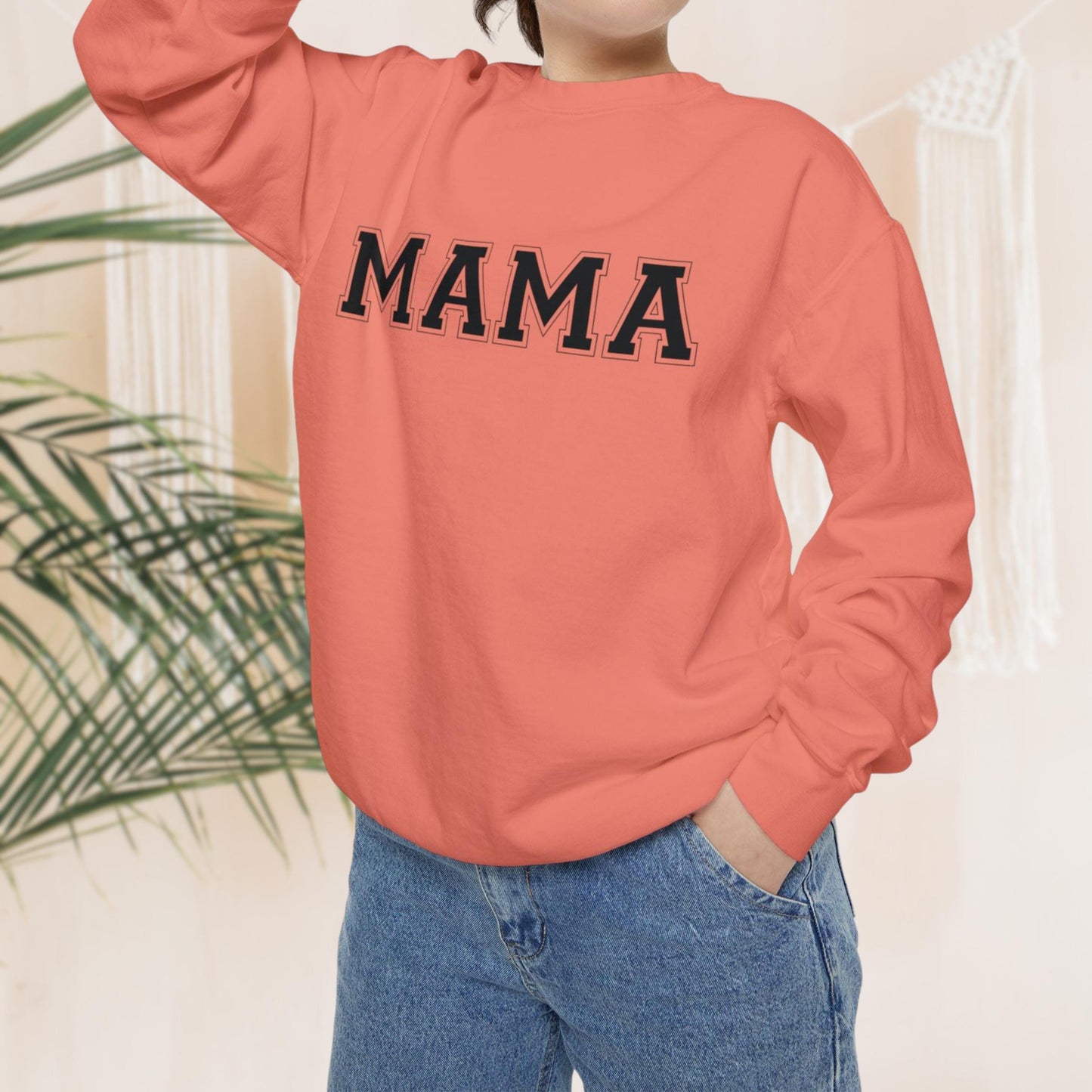 Mama Sweatshirt | Custom Names on Sleeve | Perfect Mother's Day & Birthday Gift for Moms