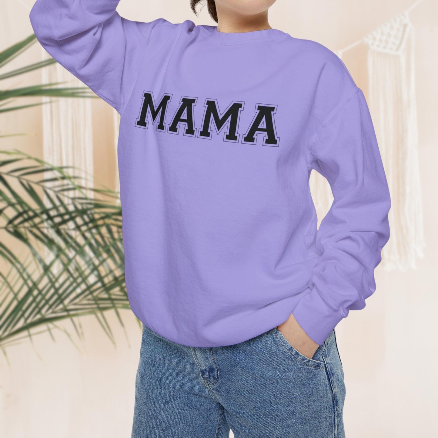 Mama Sweatshirt | Custom Names on Sleeve | Perfect Mother's Day & Birthday Gift for Moms