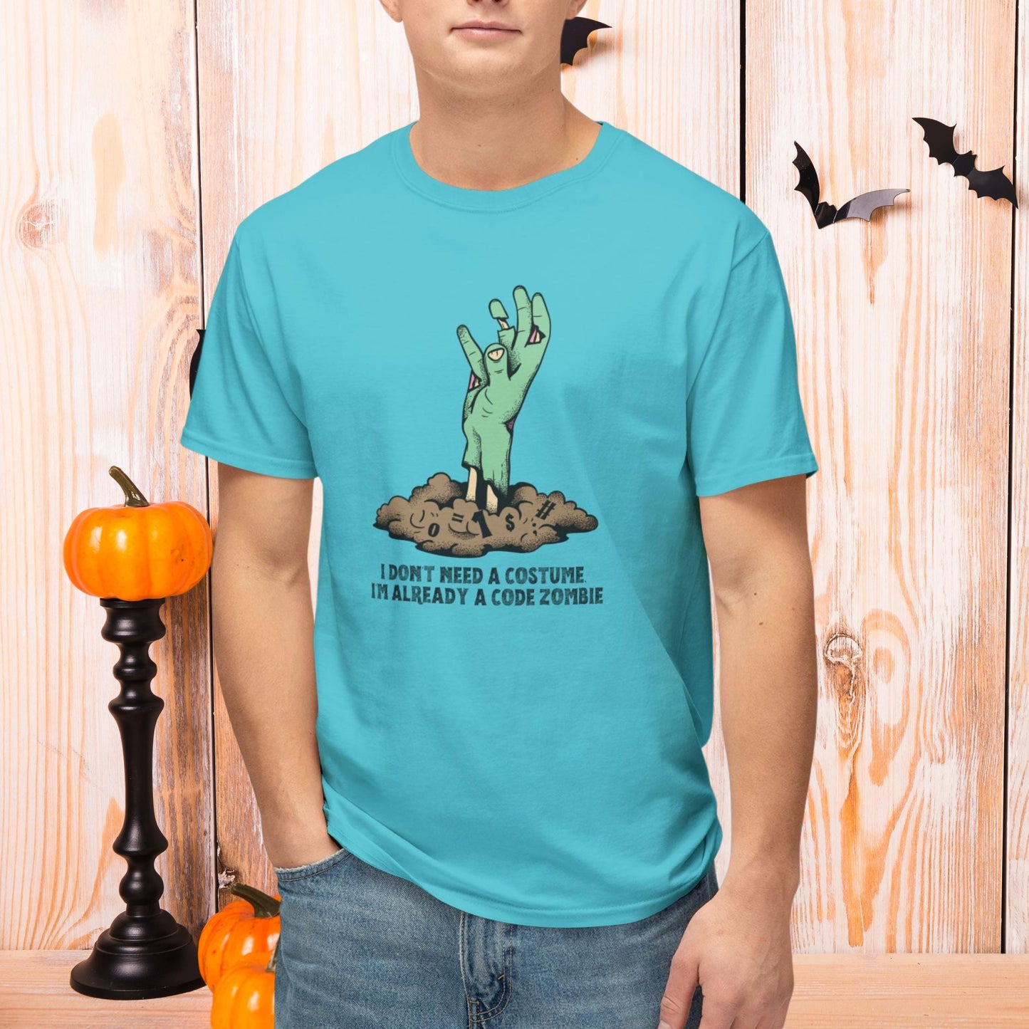 I Don't Need a Costume, I'm Already a Code Zombie - Unisex HD Cotton™ T-shirt!