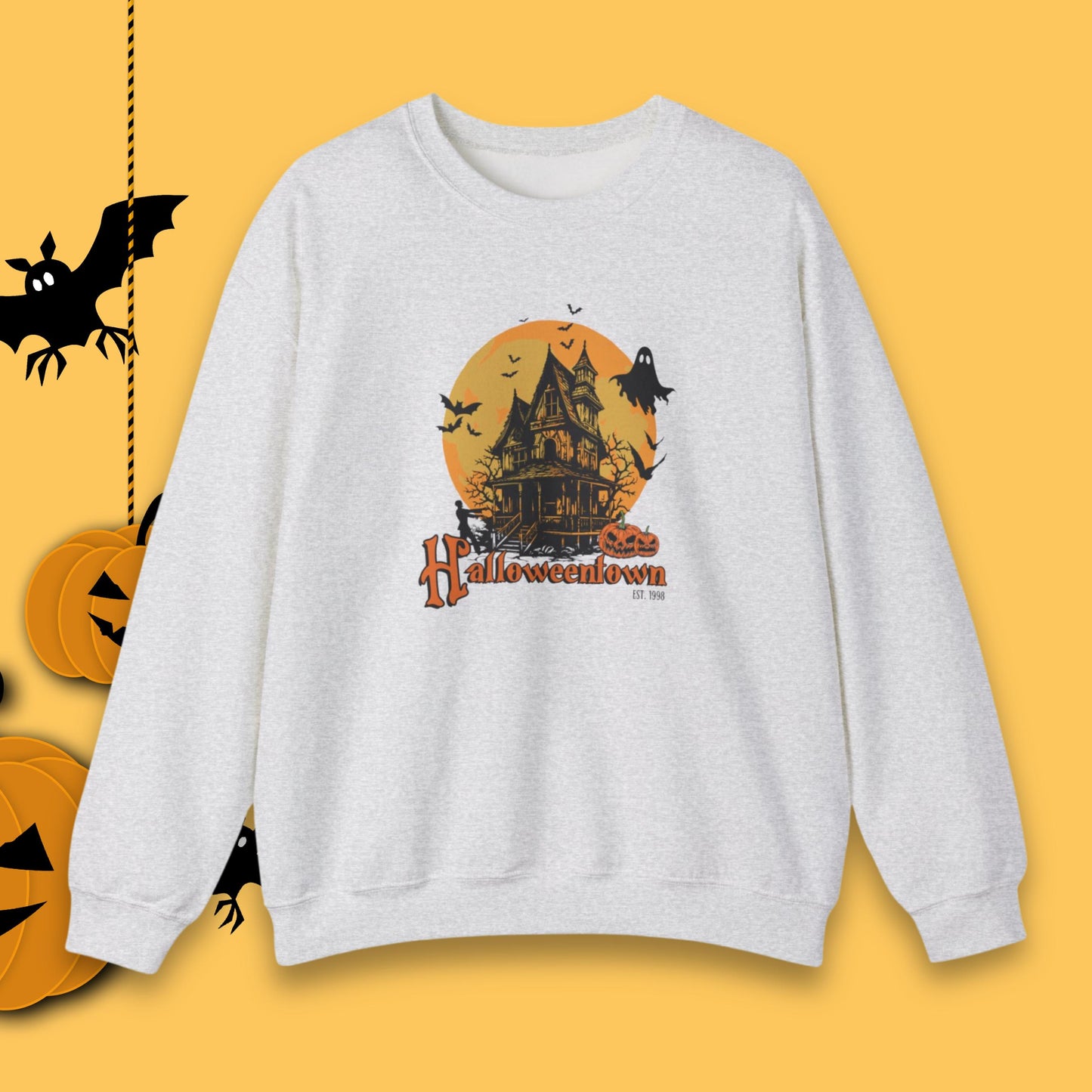 Cozy Retro Halloweentown Est 1998 Crewneck Sweatshirt | Halloweentown University | Fall Sweatshirt | Halloween Sweatshirt | Halloweenful