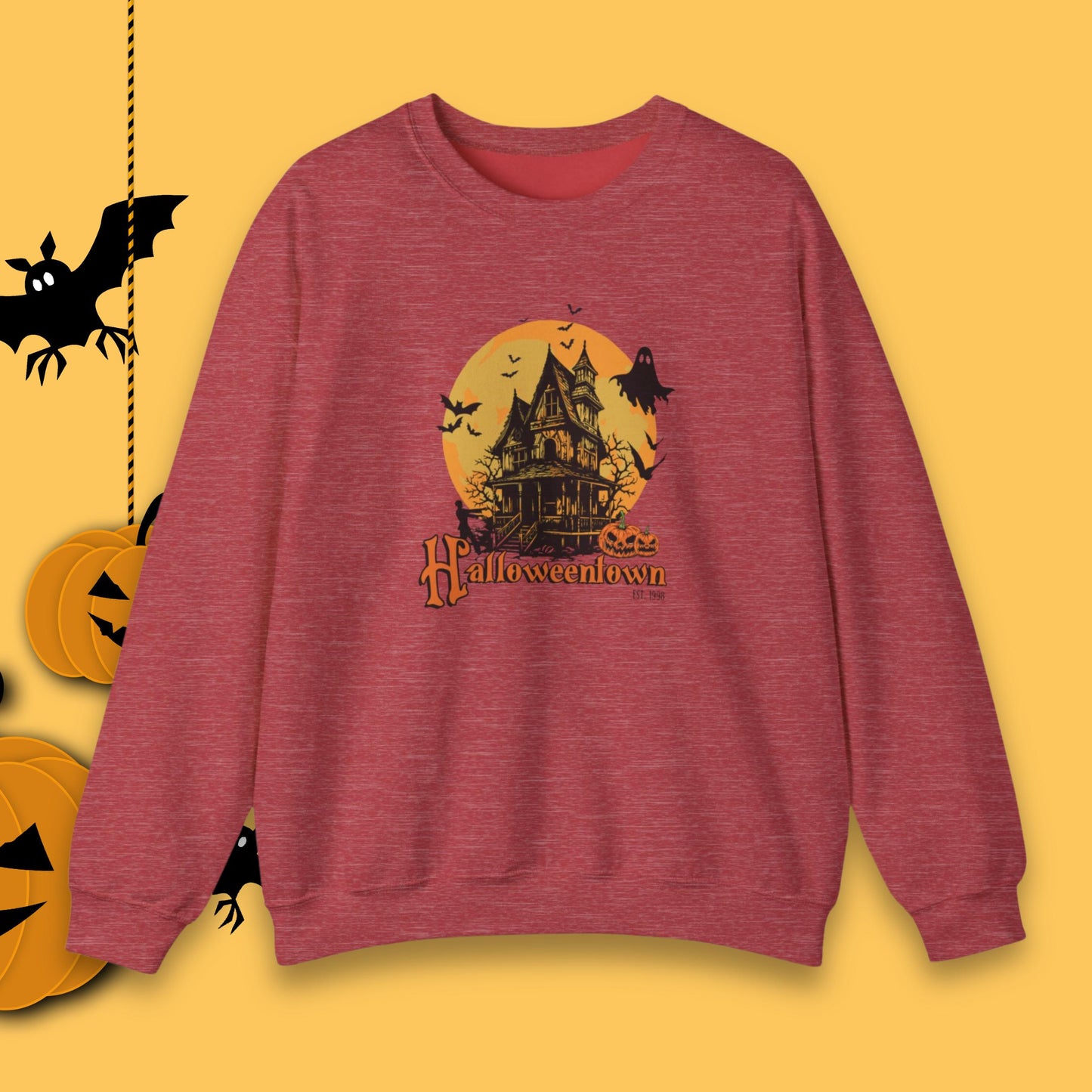 Cozy Retro Halloweentown Est 1998 Crewneck Sweatshirt | Halloweentown University | Fall Sweatshirt | Halloween Sweatshirt | Halloweenful