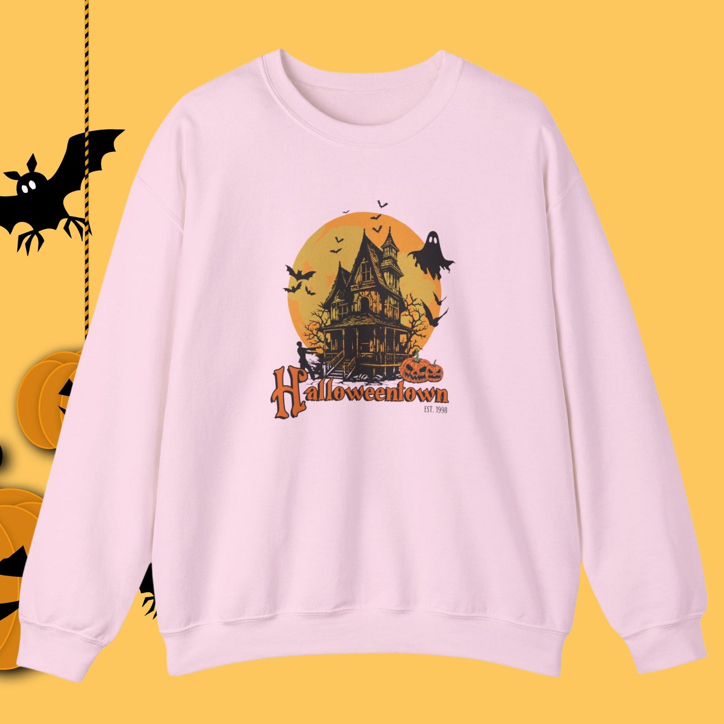 Cozy Retro Halloweentown Est 1998 Crewneck Sweatshirt | Halloweentown University | Fall Sweatshirt | Halloween Sweatshirt | Halloweenful