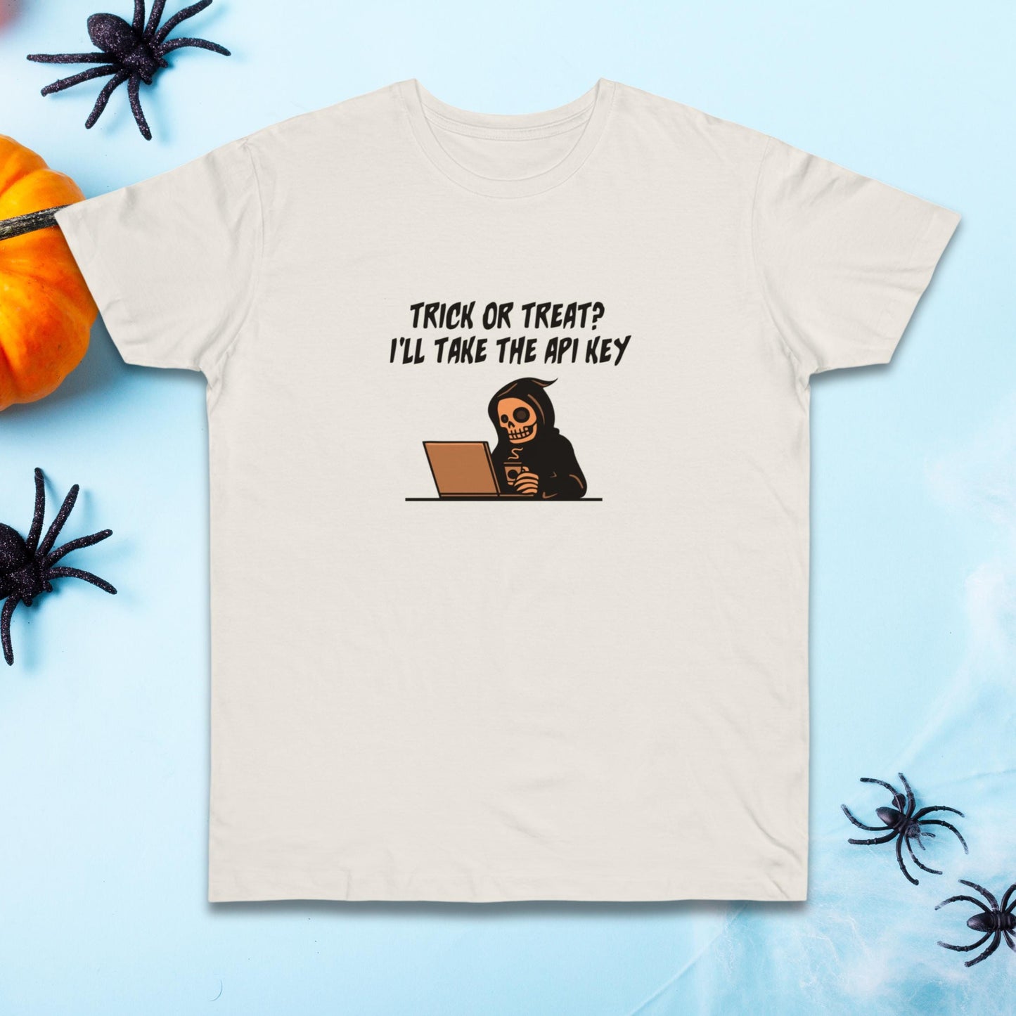 Trick or Treat? I will Take the API Key | Ultra-Soft Single Jersey T-Shirt for Software Developers