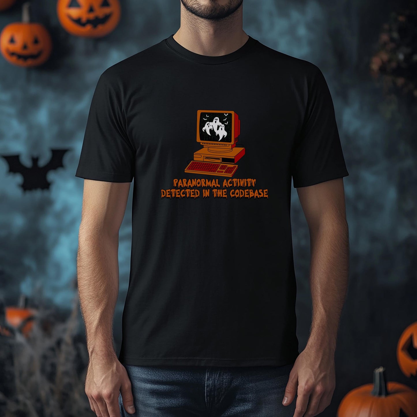 Paranormal Activity Detected in the Codebase | Single Jersey T-Shirt for Software Developers