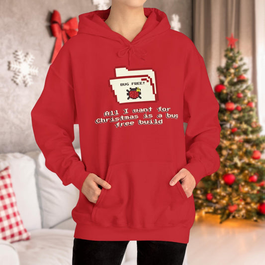 All I Want for Christmas is a Bug-Free Build: Fun & Festive Chicken Lover's Tee