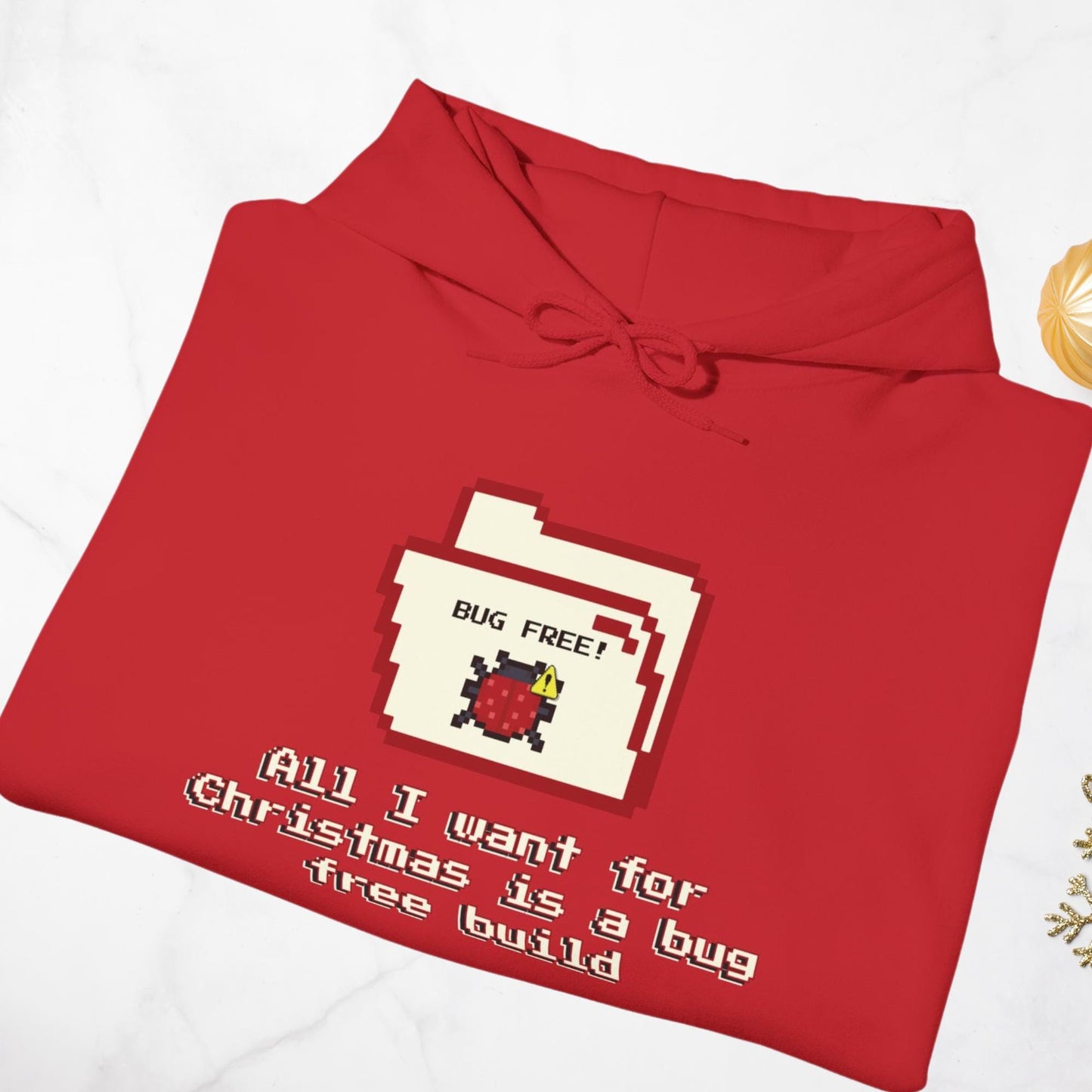 All I Want for Christmas is a Bug-Free Build: Fun & Festive Chicken Lover's Tee