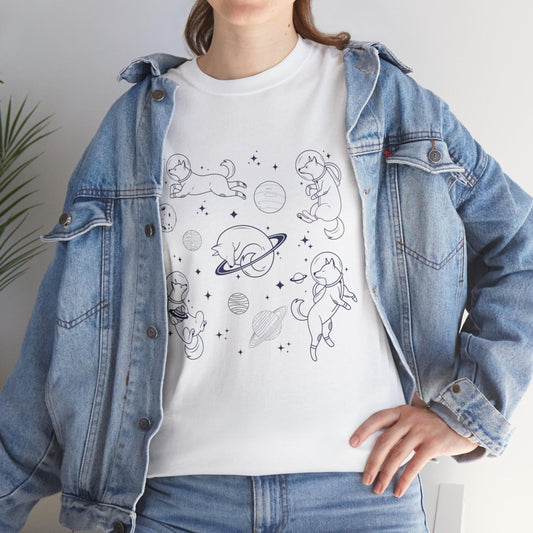 Dogs in Space Shirt | Comfort Colors Vintage Graphic Tee | Oversized Aesthetic Retro Shirt | Perfect Dog Lover Gift | Dogful Gift