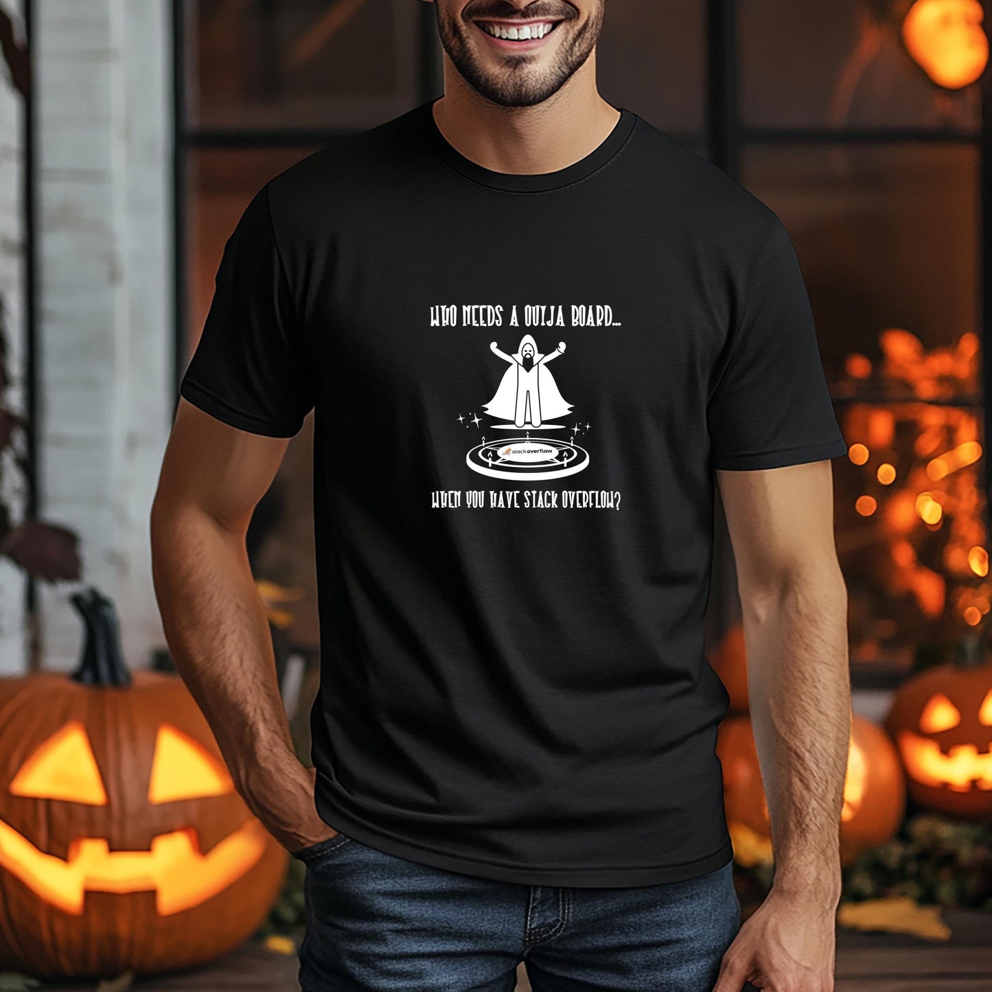 Who Needs a Ouija Board When You Have Stack Overflow? Funny Coding T-shirt