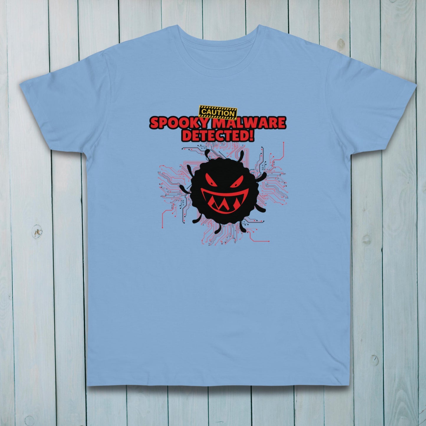 Caution: Spooky Malware Detected! Cyborg Ghost Tech T-Shirt