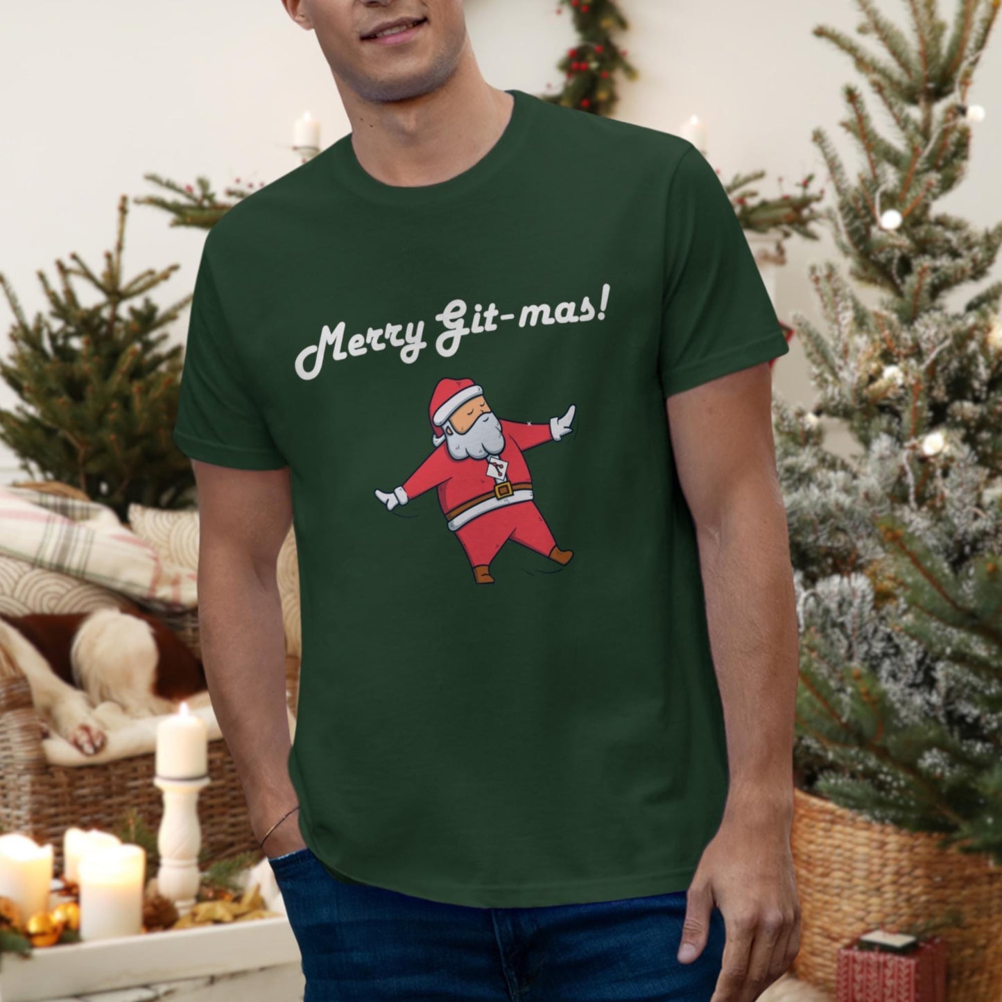 Merry Git-mas! Funny Developer Christmas Meme Shirt