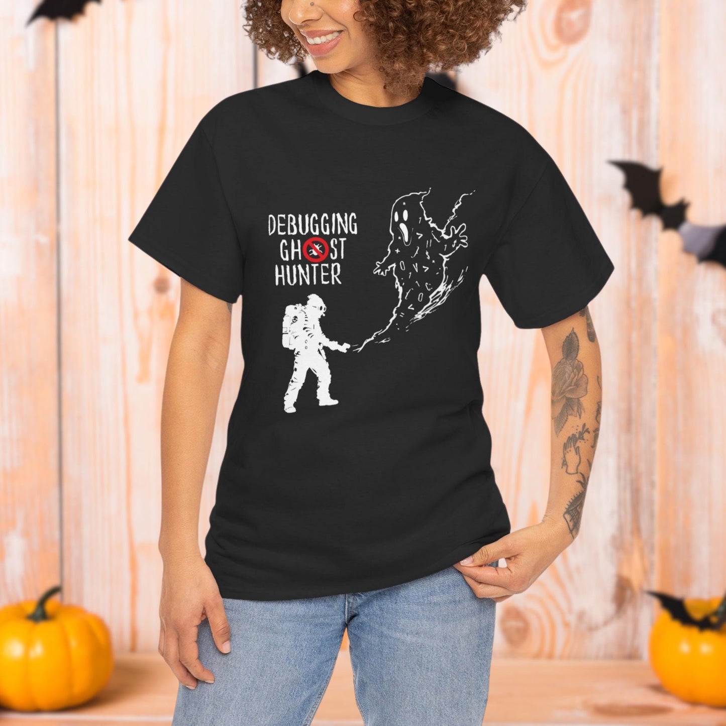 Debugging Ghost Hunter Fun Halloween T-Shirt | "Im Debugging Not Ghost Hunting!"