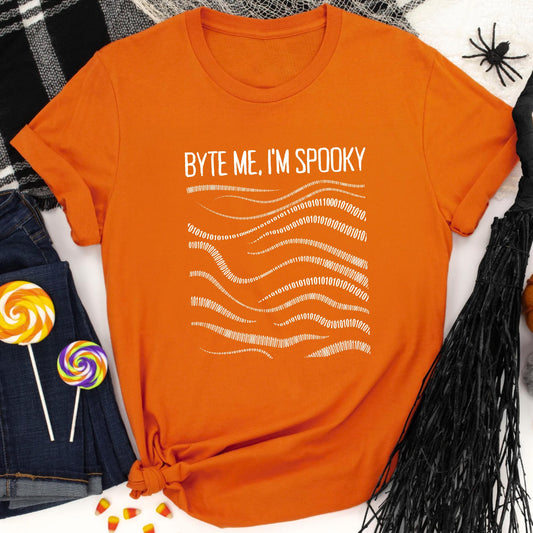 Byte Me, I'm Spooky: The Ultimate Coding Halloween Shirt