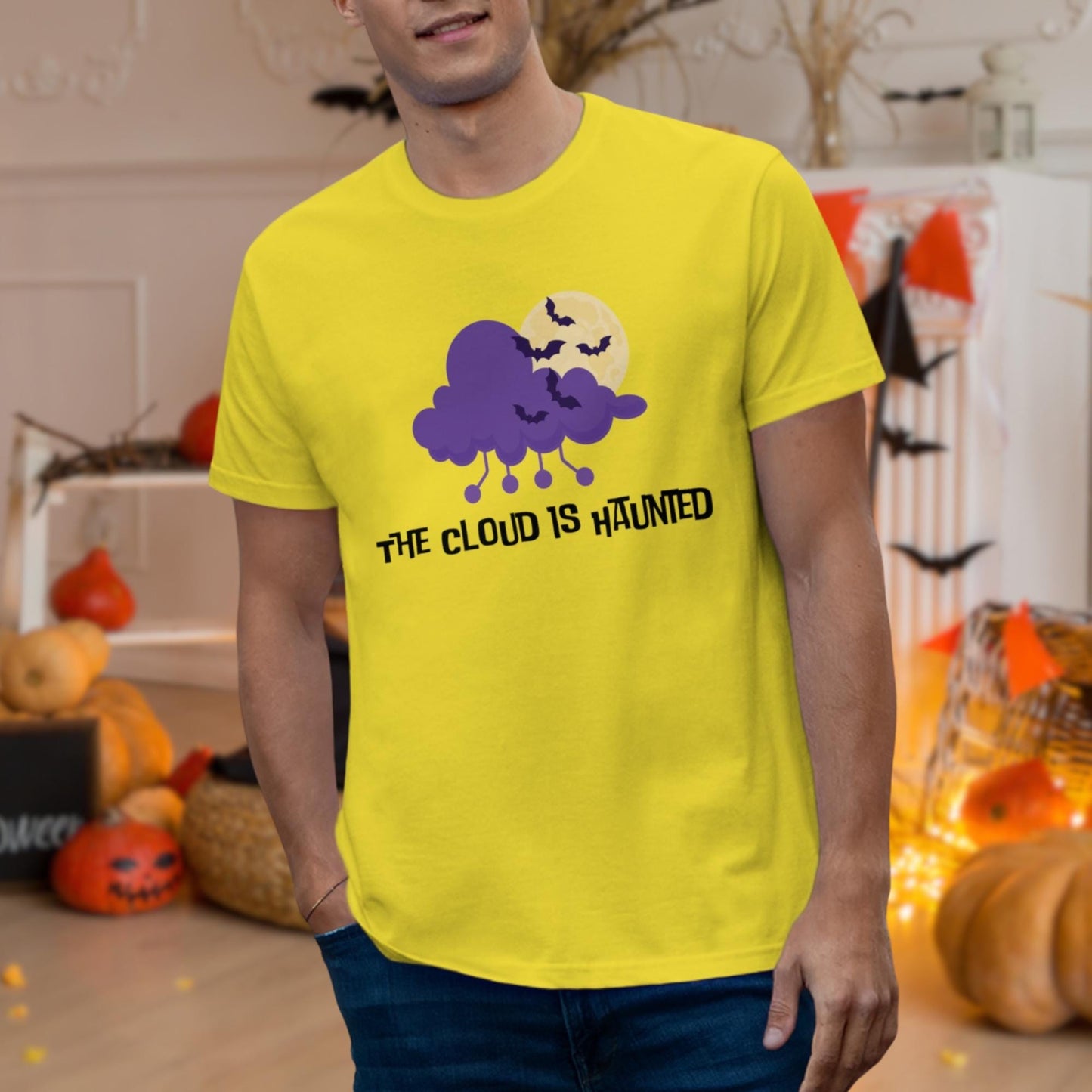 The Cloud is Haunted: Spooky Coding Humor T-Shirt