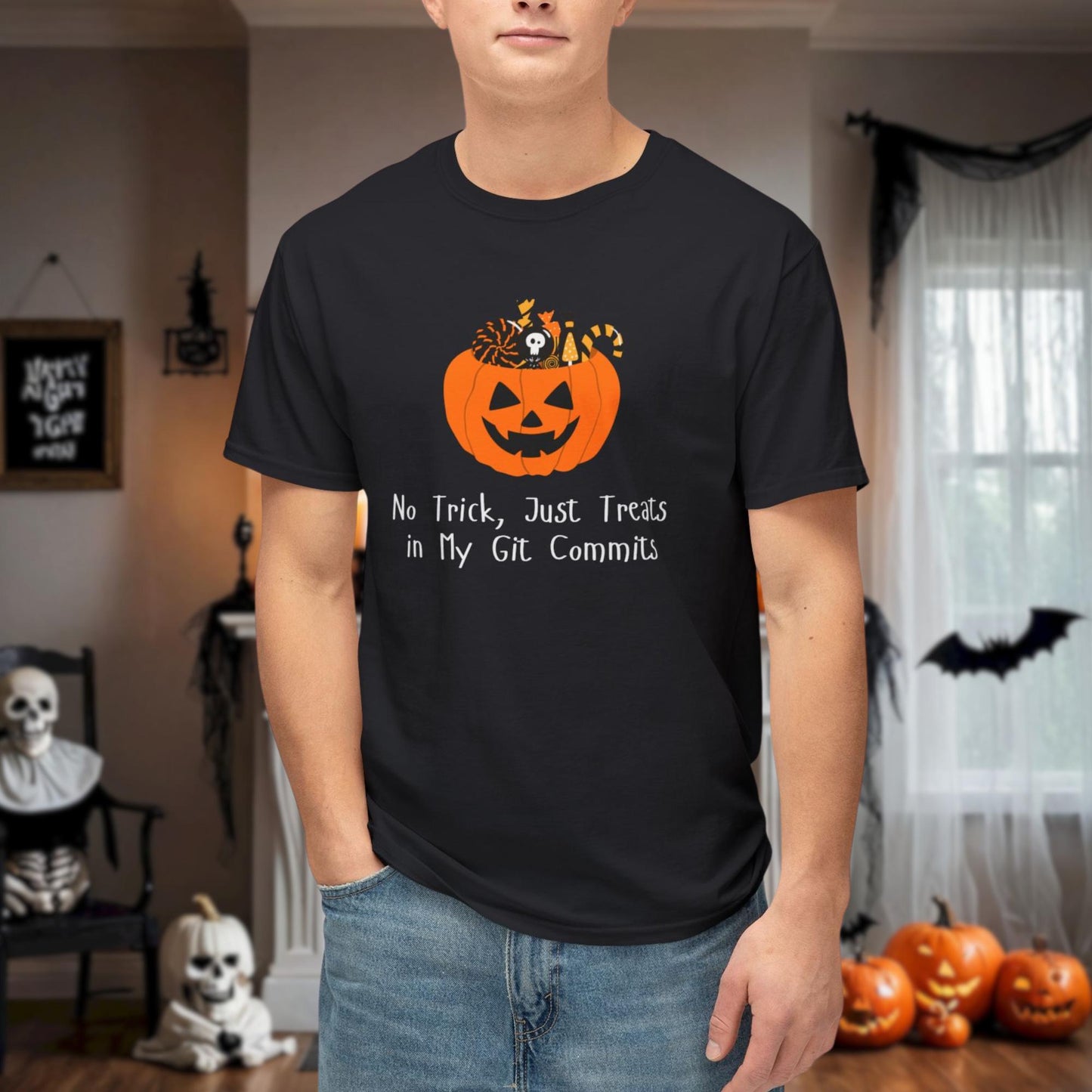 No Trick, Just Treats in My Git Commits - Celebrate Halloween & Tech Humor