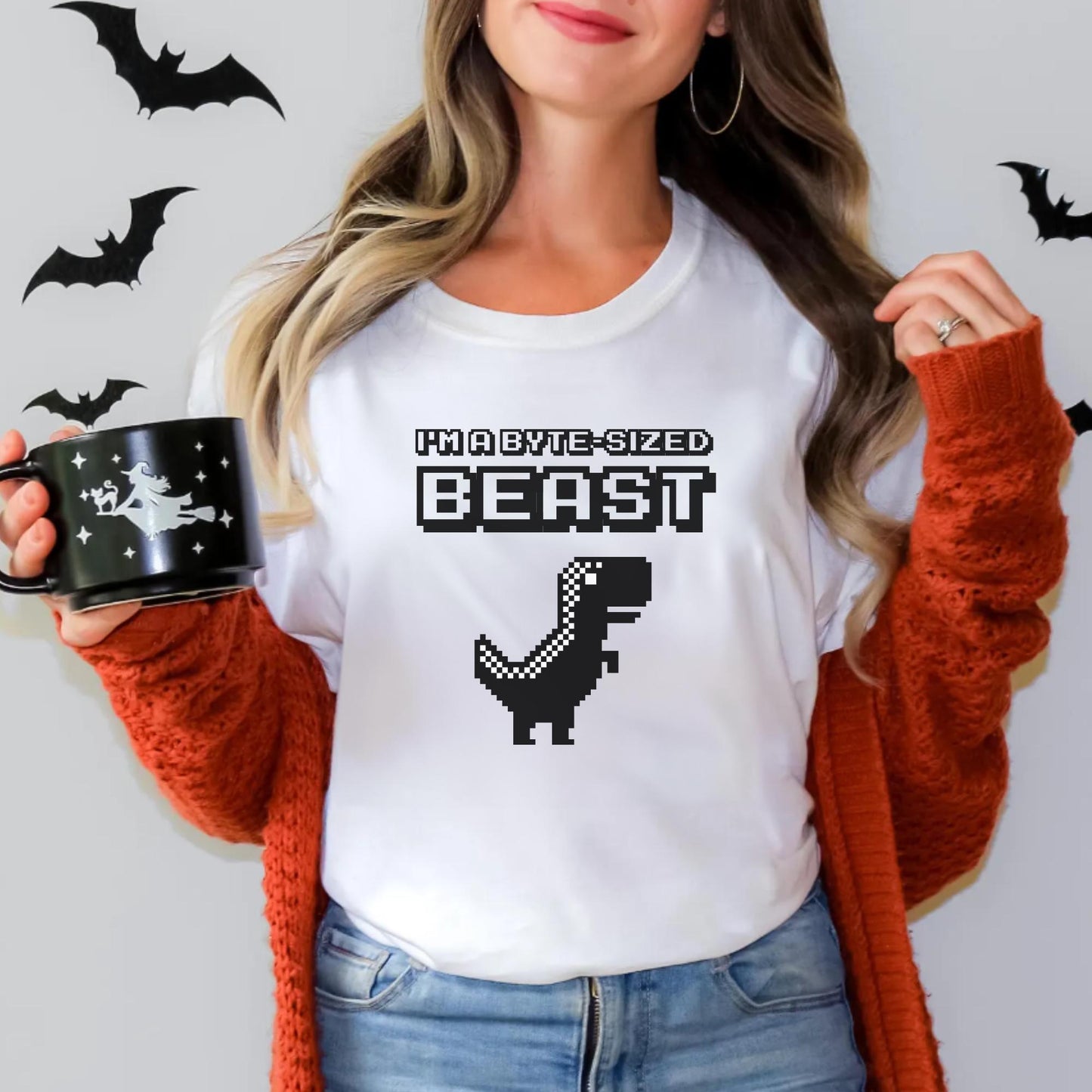 Unleash Your Inner Geek with the "I'm a Byte-Sized Beast" Halloween Programmer Shirt