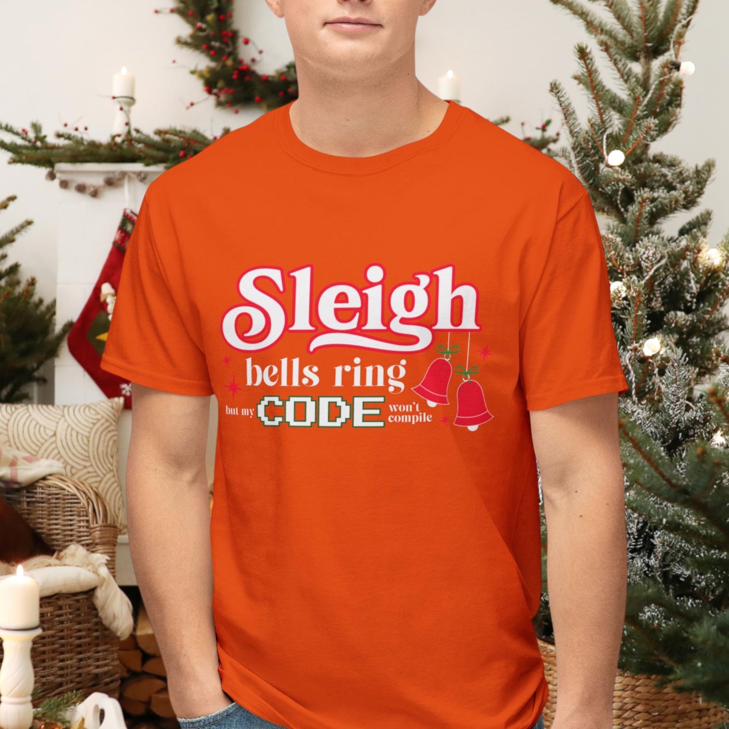 Sleigh Bells Ring, But My Code Wont Compile | Funny Christmas Developer Shirt