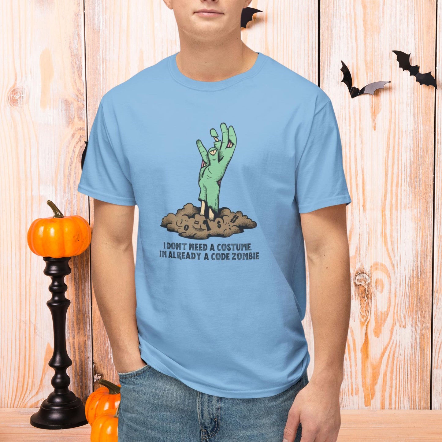 I Don't Need a Costume, I'm Already a Code Zombie - Unisex HD Cotton™ T-shirt!