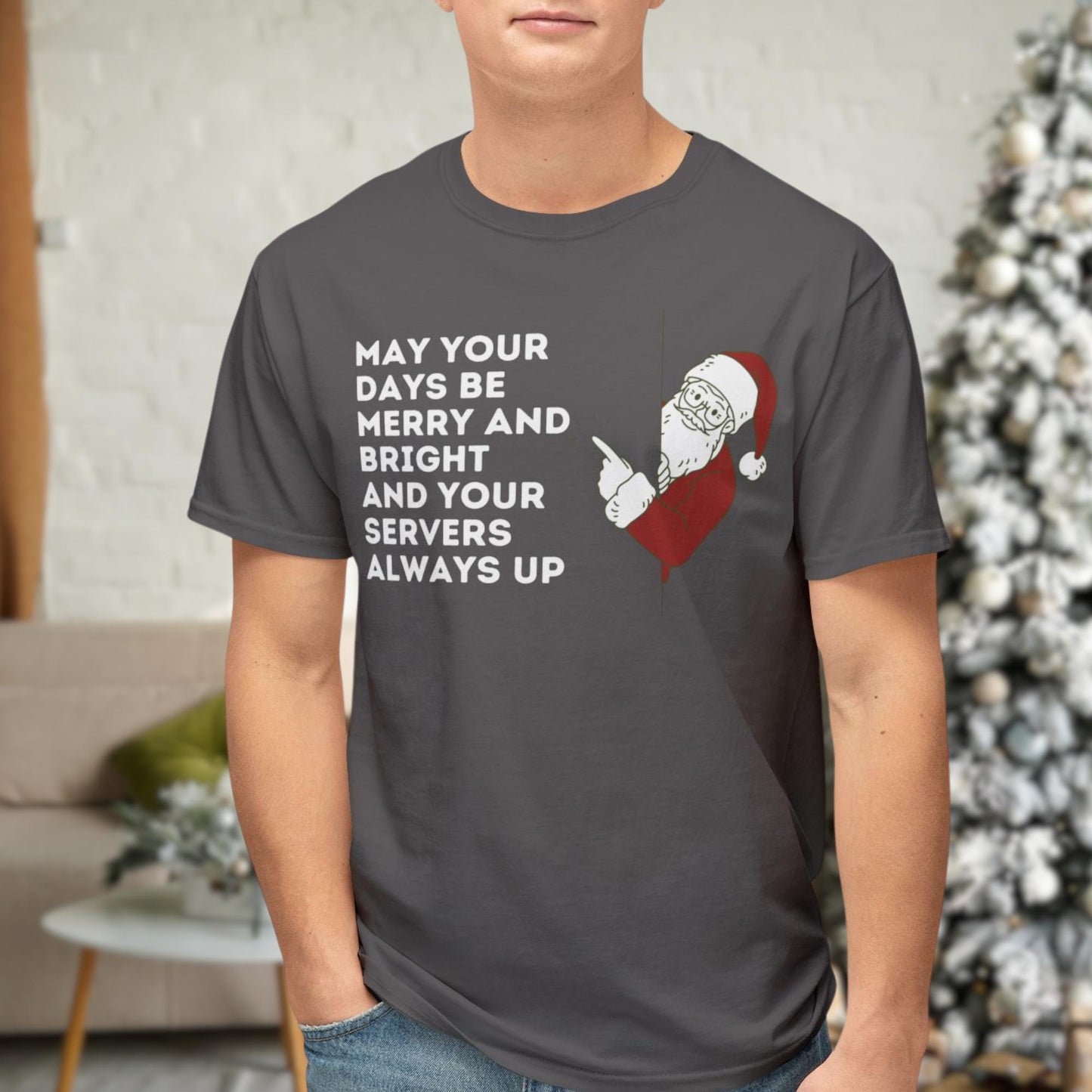 Unisex "May Your Days Be Merry and Bright and Your Servers Always Up" Christmas Sweatshirt