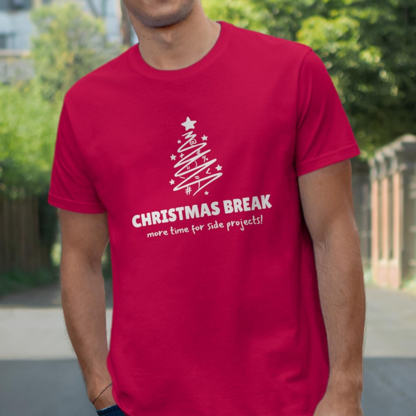 Christmas Break: More Time for Side Projects! - Funny Developer Holiday Shirt