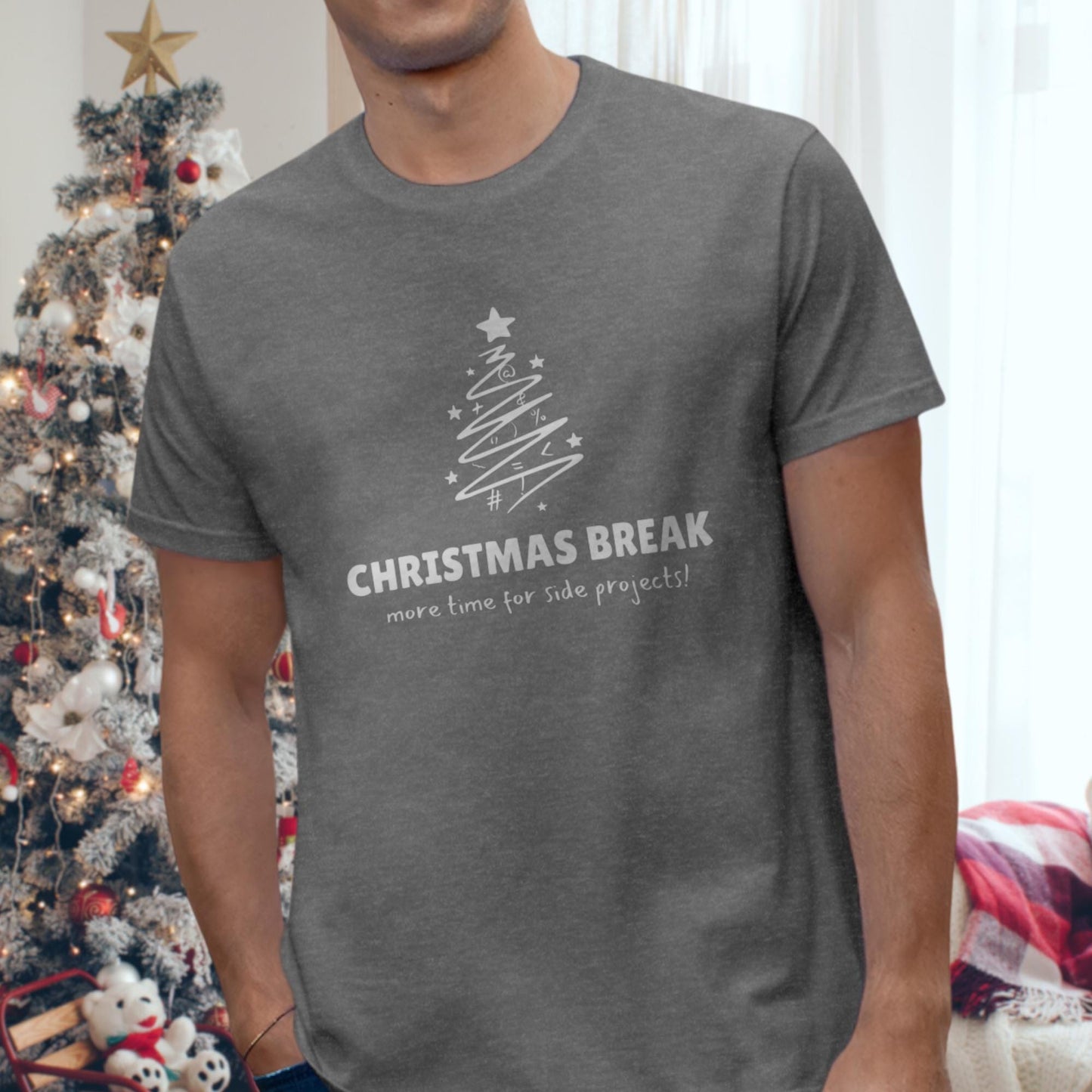 Christmas Break: More Time for Side Projects! - Funny Developer Holiday Shirt