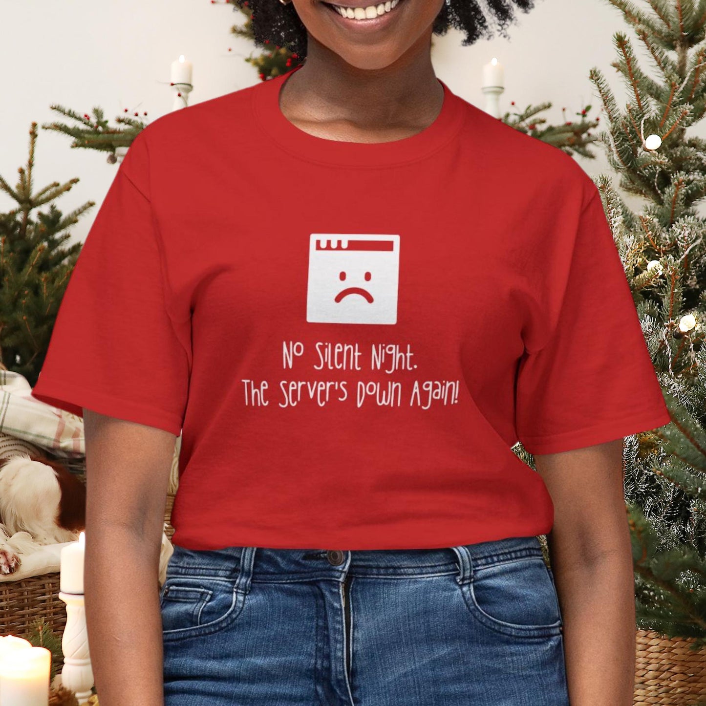 No Silent Night: The Server's Down Again! Holiday T-Shirt