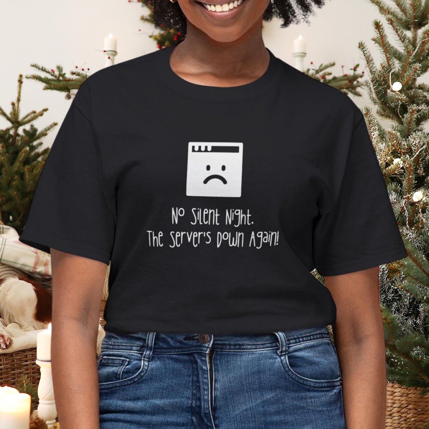 No Silent Night: The Server's Down Again! Holiday T-Shirt