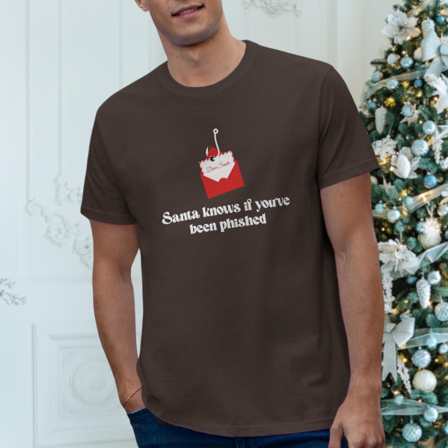 Santa Knows If Youve Been Phished | Funny Christmas T-Shirt