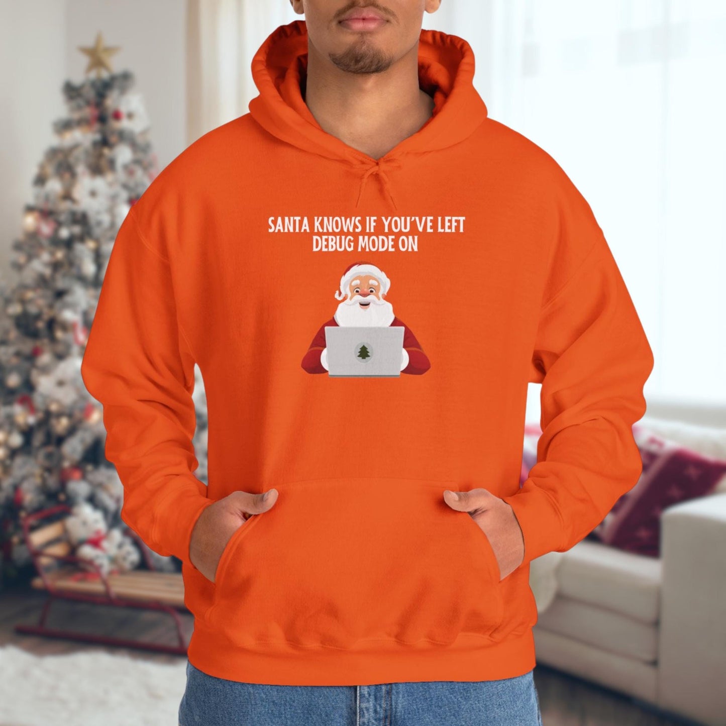 Santa Knows If Youve Left Debug Mode On | Hilarious Christmas Sweatshirt