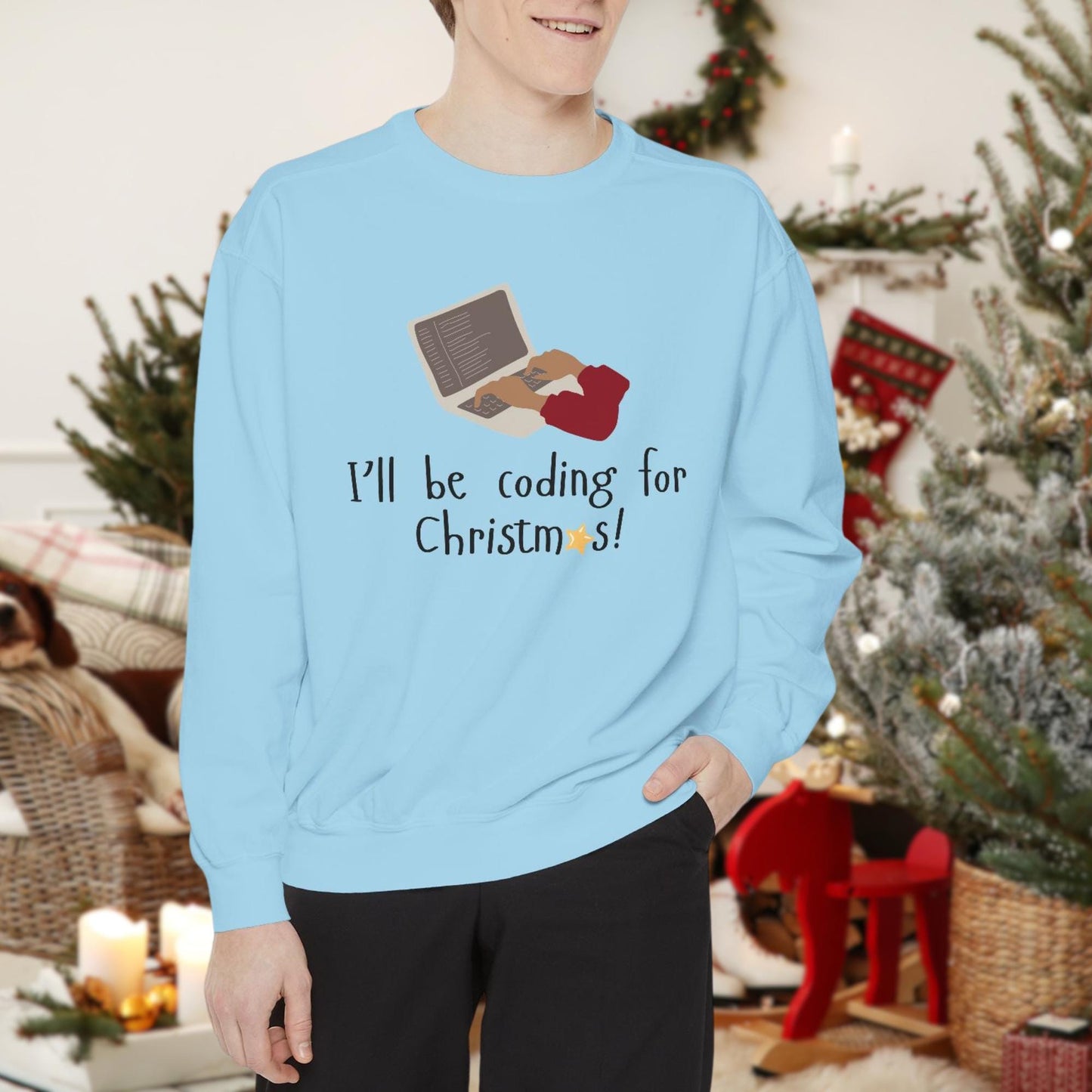 Ill Be Coding for Christmas | Geeky Holiday Techwear Tee