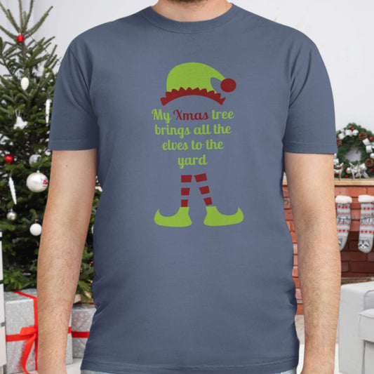 Embrace the Holiday Cheer: "My Xmas Tree Brings All the Elves to the Yard" Funny Christmas Sweater