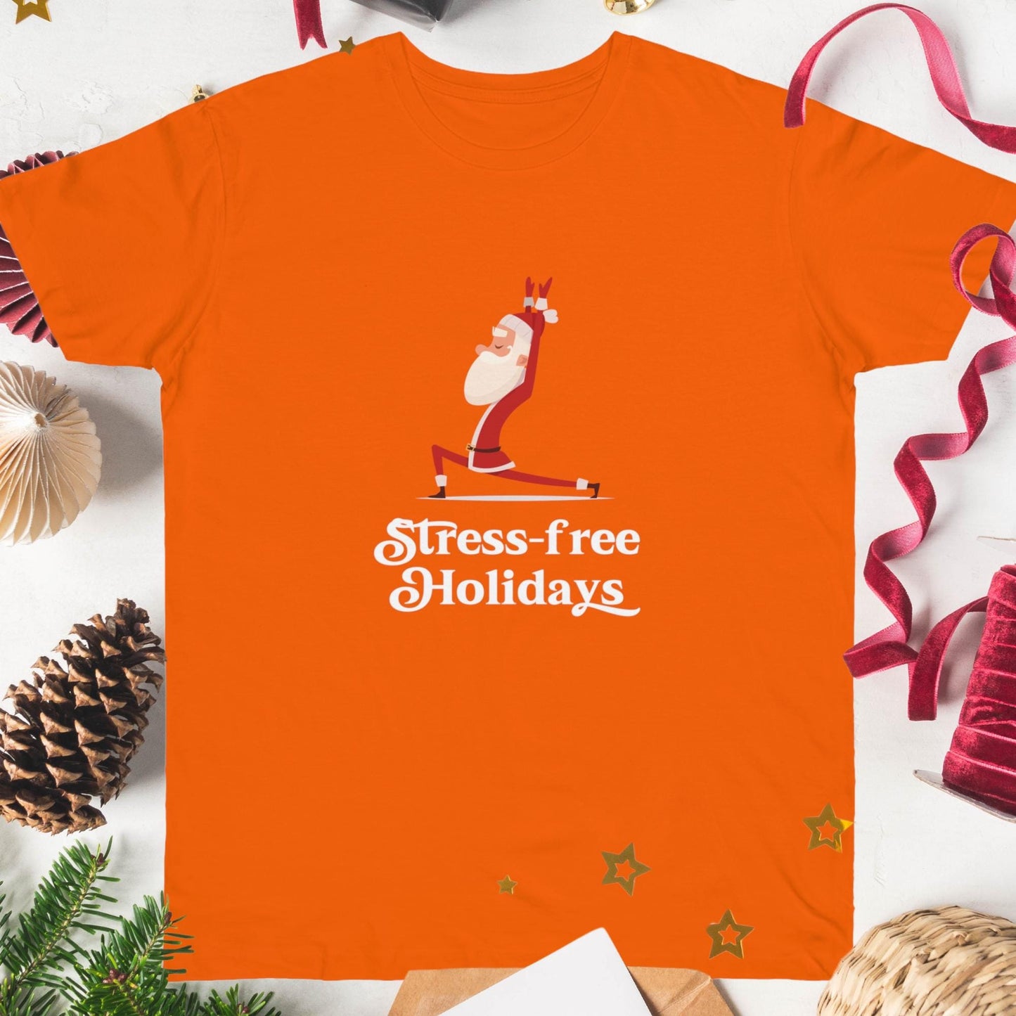 Stress-Free Holidays: Funny Christmas Meme T-Shirt