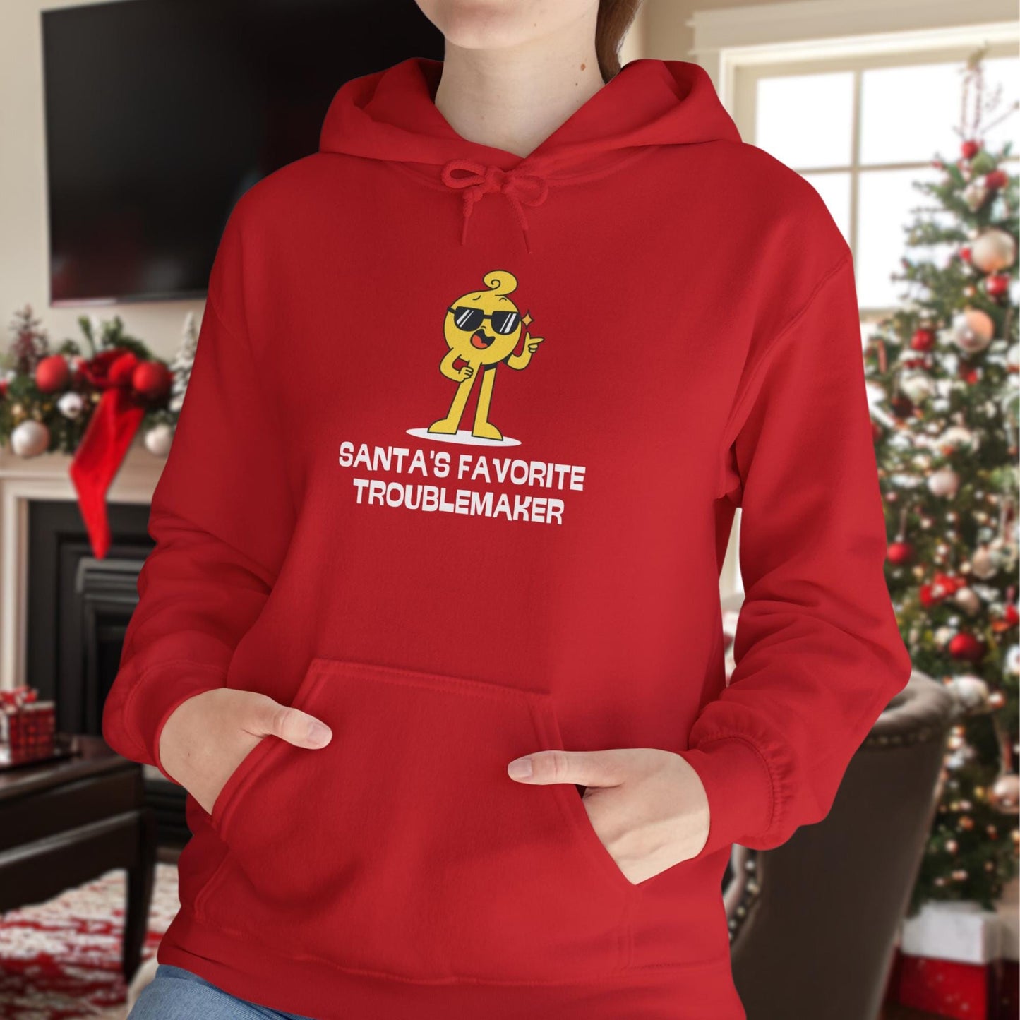 Santa's Favorite Trouble Maker - Festive & Fun Holiday T-Shirt