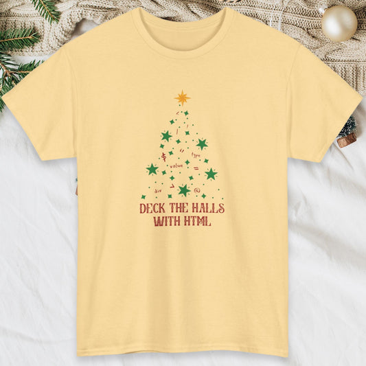 Deck the Halls with HTML: The Ultimate Fun Christmas T-Shirt