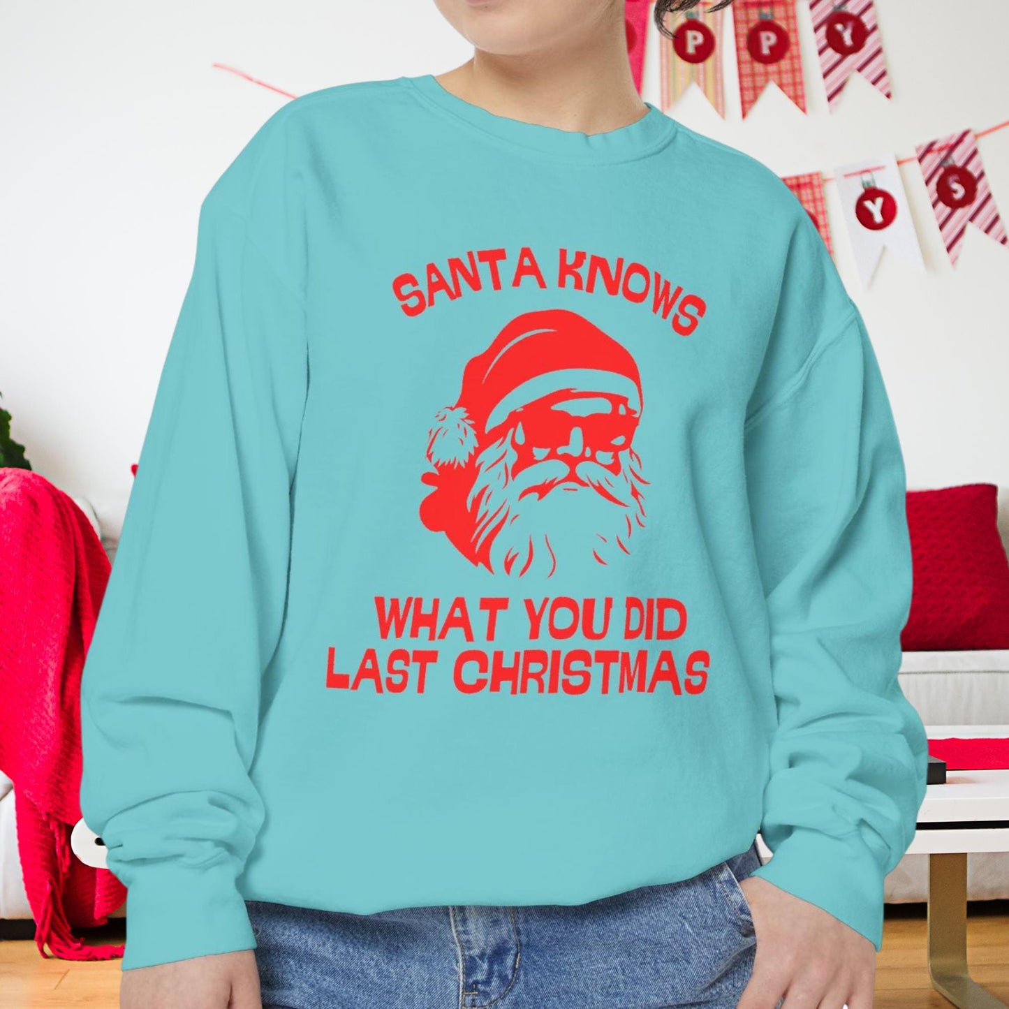 Santa Knows What You Did Last Christmas - The Ultimate Holiday Sweater for Him