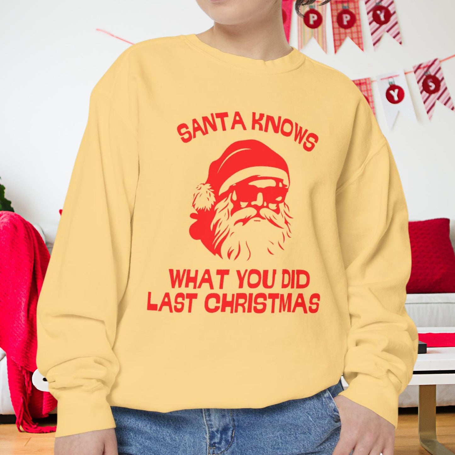 Santa Knows What You Did Last Christmas - The Ultimate Holiday Sweater for Him